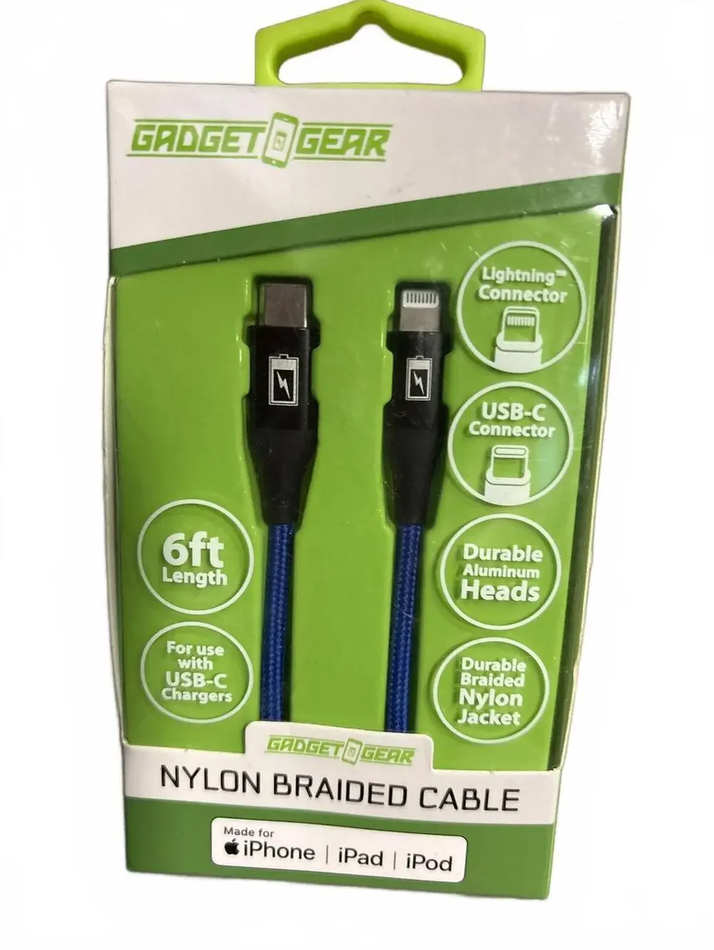Gadget Gear 6ft USB C to Apple